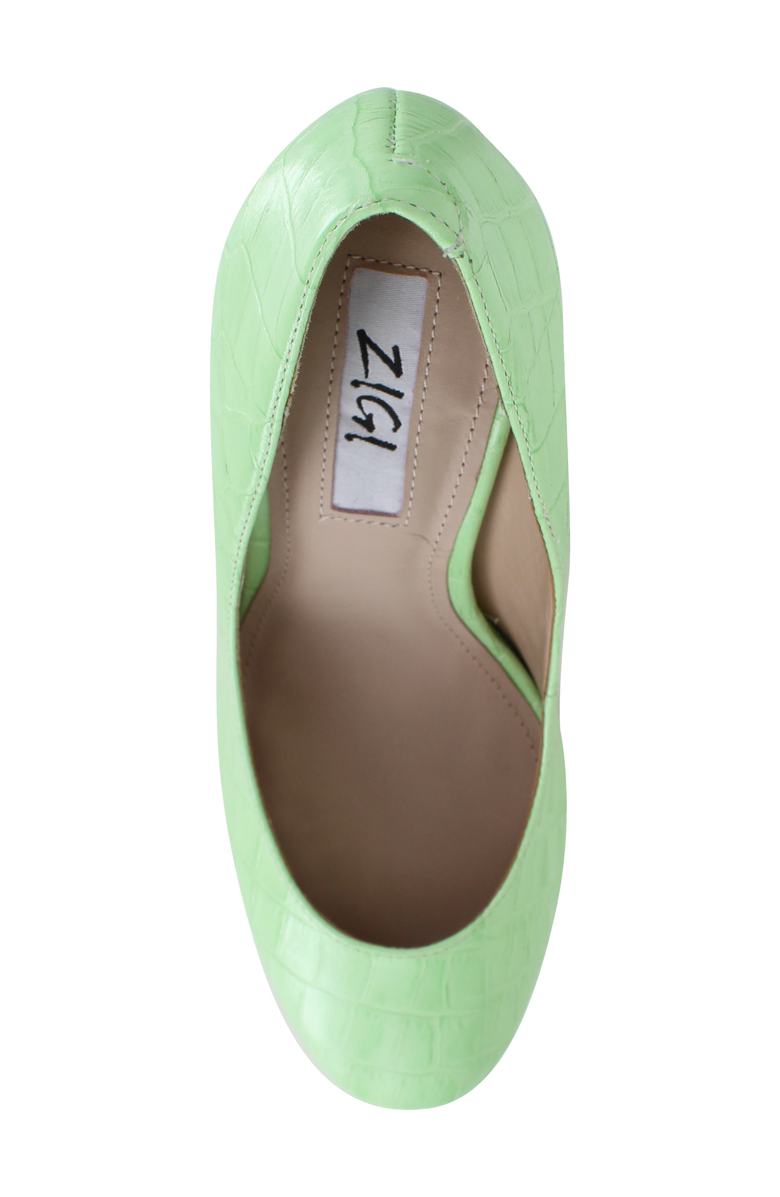 ZIGI Giorgia Platform Pump, Alternate, color, Nile Green