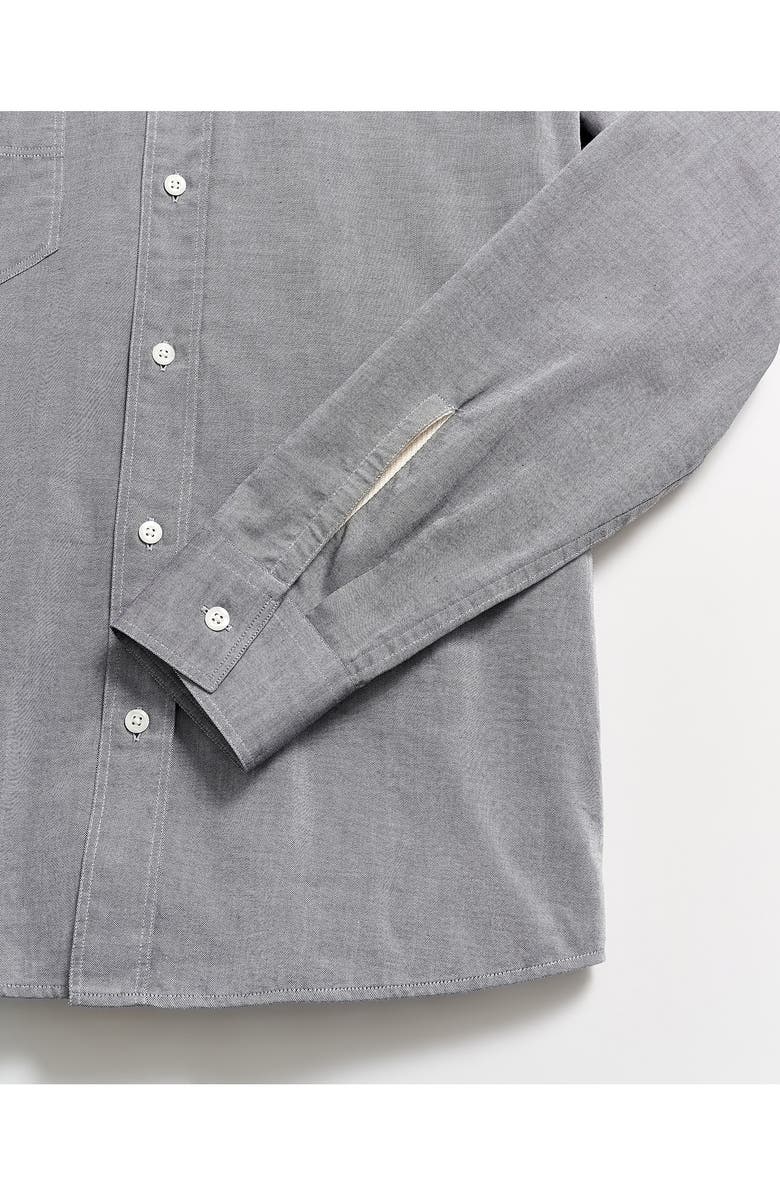 Billy Reid Arnie Oxford Button-Down Shirt, Alternate, color, Light Grey
