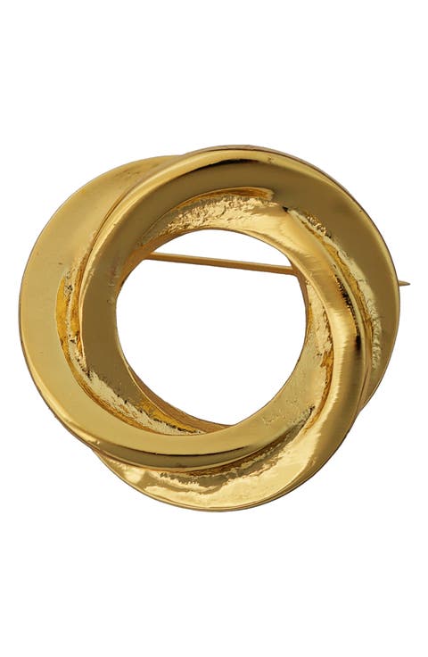 Interlocking Circle Brooch