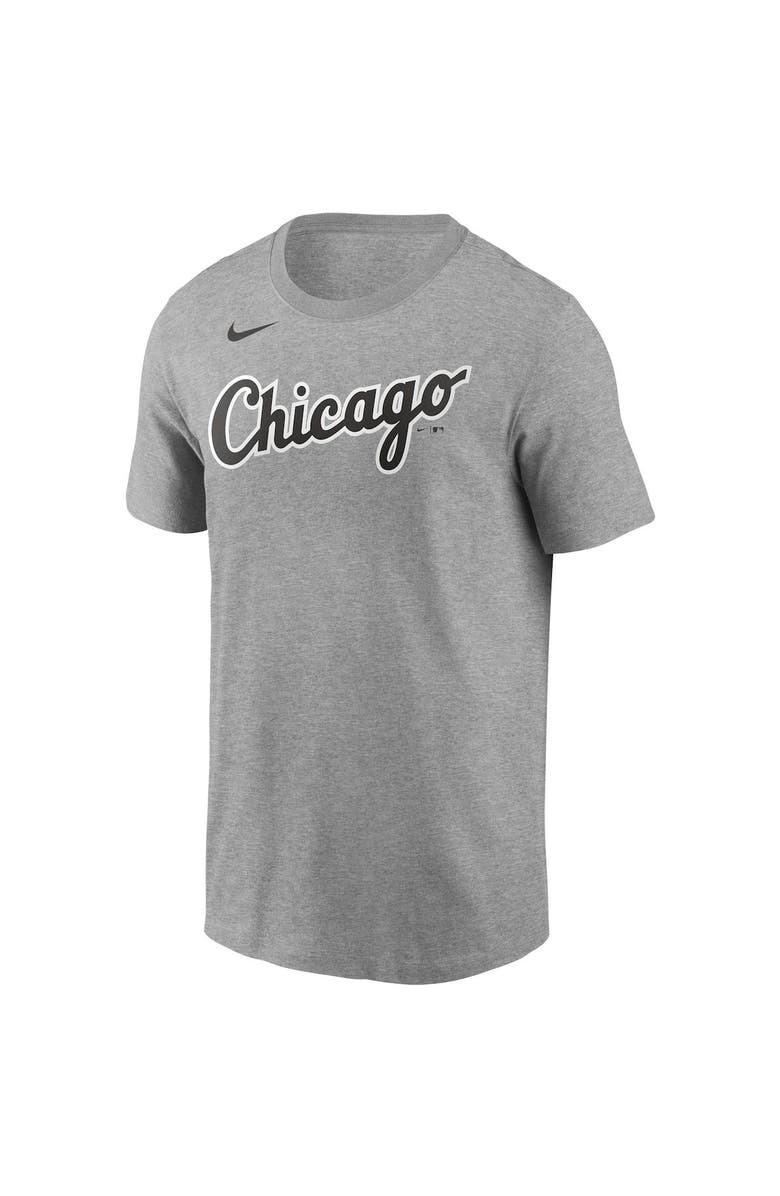 Nike Men's Nike  Heather Gray Chicago White Sox Name & Number T-Shirt, Alternate, color, Heather Gray