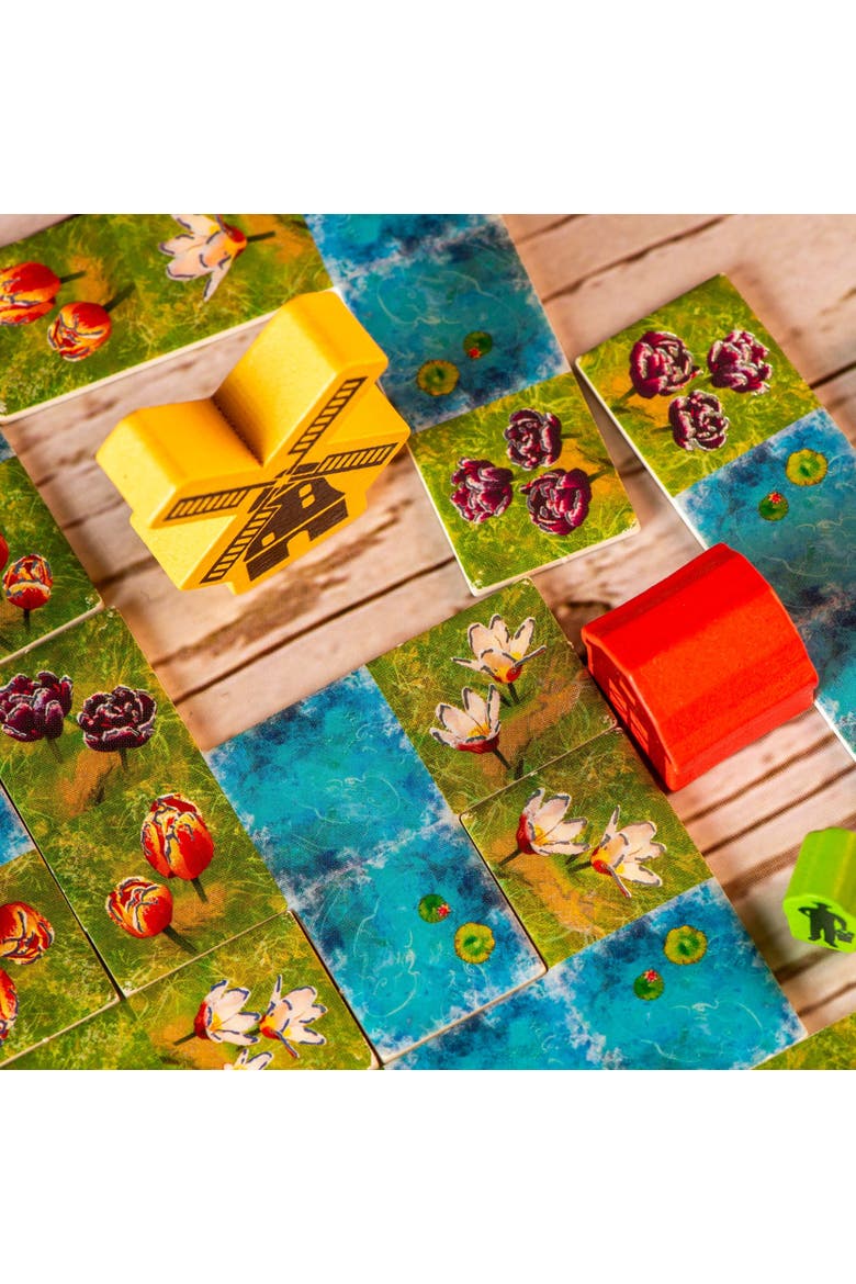 Frosted Blooms Tile Laying Board Game, Alternate, color, Multicolored