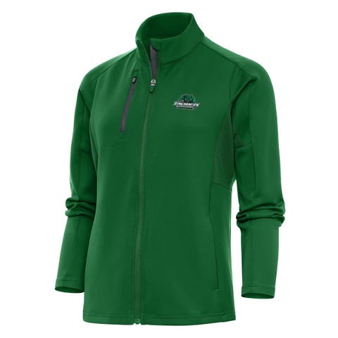 Women's Antigua Green Binghamton Bearcats Generation Digital Thermal Full-Zip Jacket