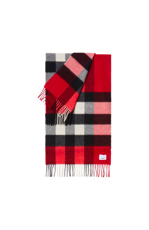 Check Cashmere Scarf