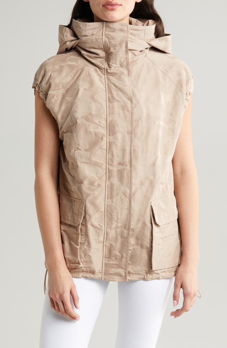 Blanc Noir Svetlana Oversize Camo Vest, Alternate, color,