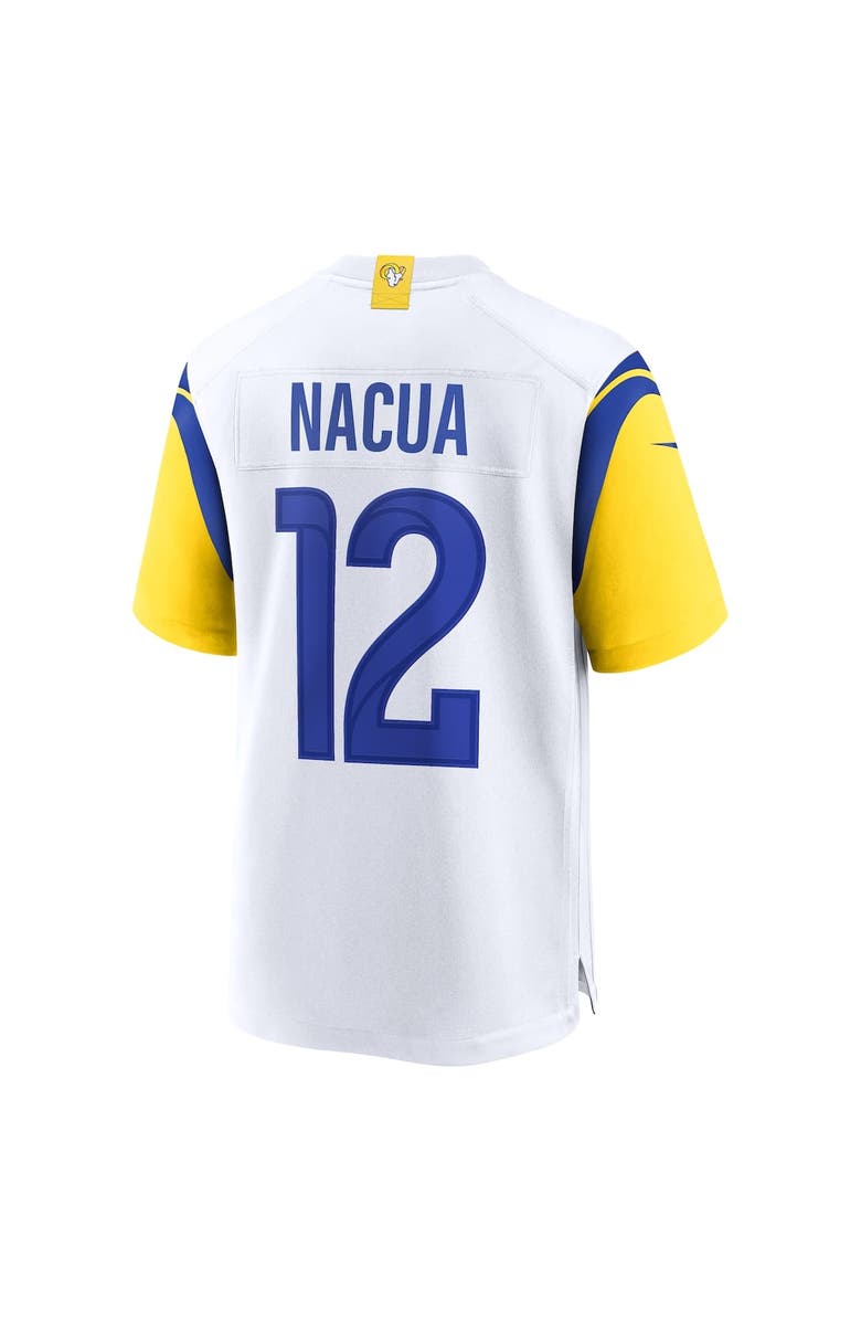 Nike Men's Nike Puka Nacua White Los Angeles Rams Game Player Jersey, Alternate, color, White