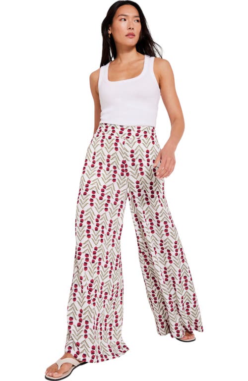MINT VELVET MINT VELVET PRINT WIDE LEG TROUSER