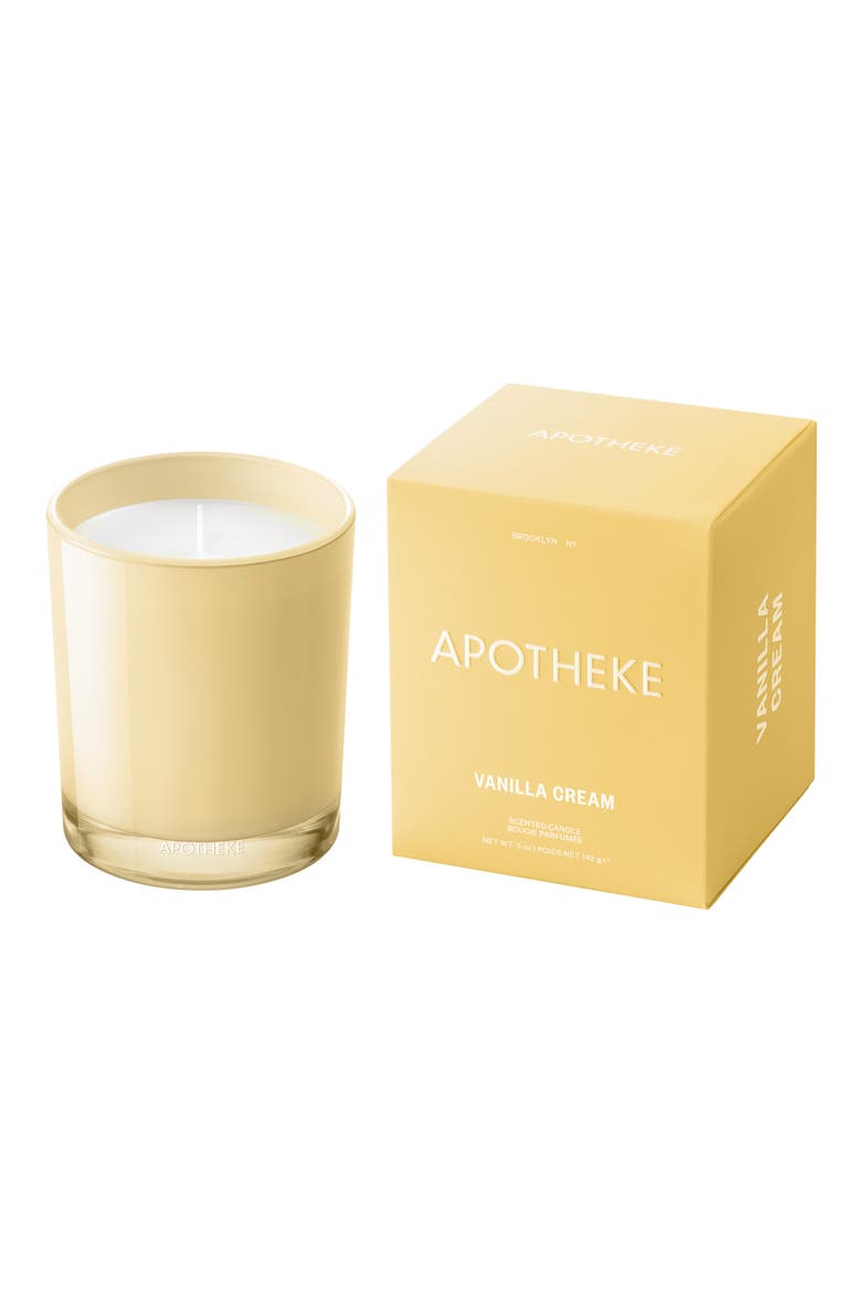 Vanilla Cream Petite Scented Candle, Main, color, NO COLOR