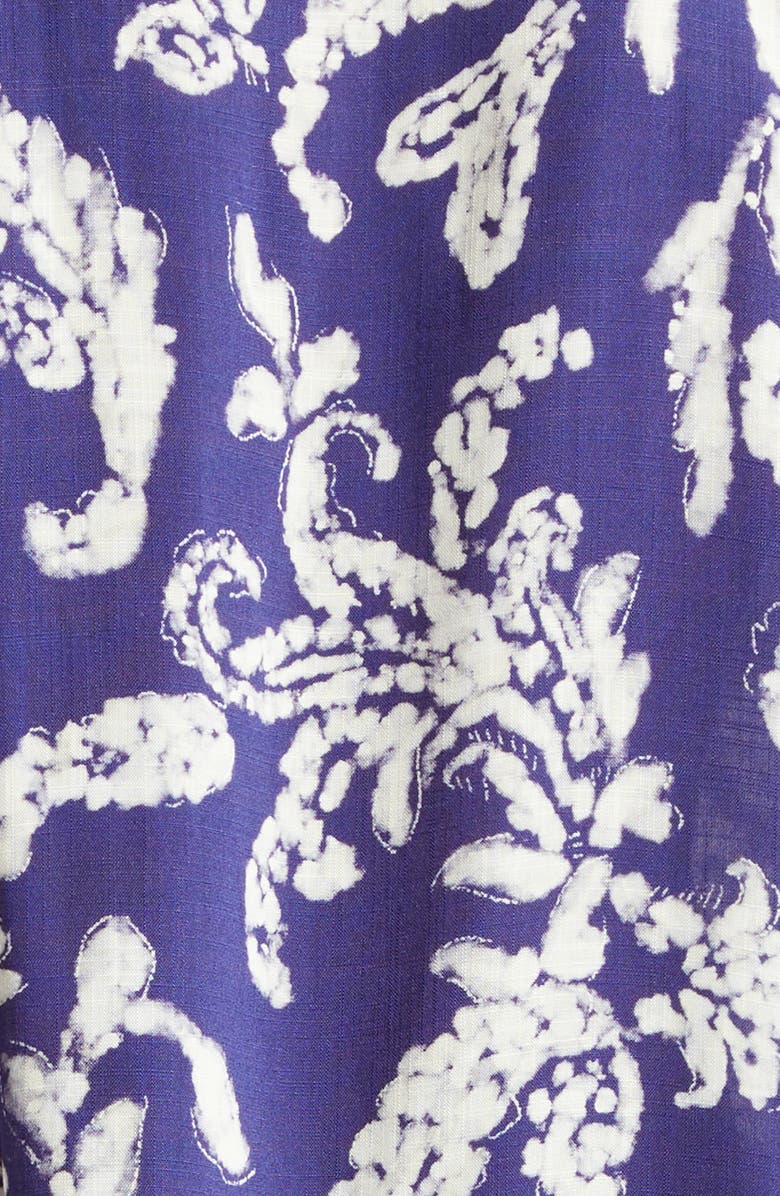 STOCKHOLM SURFBOARD CLUB Hell Paisley Print Camp Shirt, Alternate, color, Blue Paisley