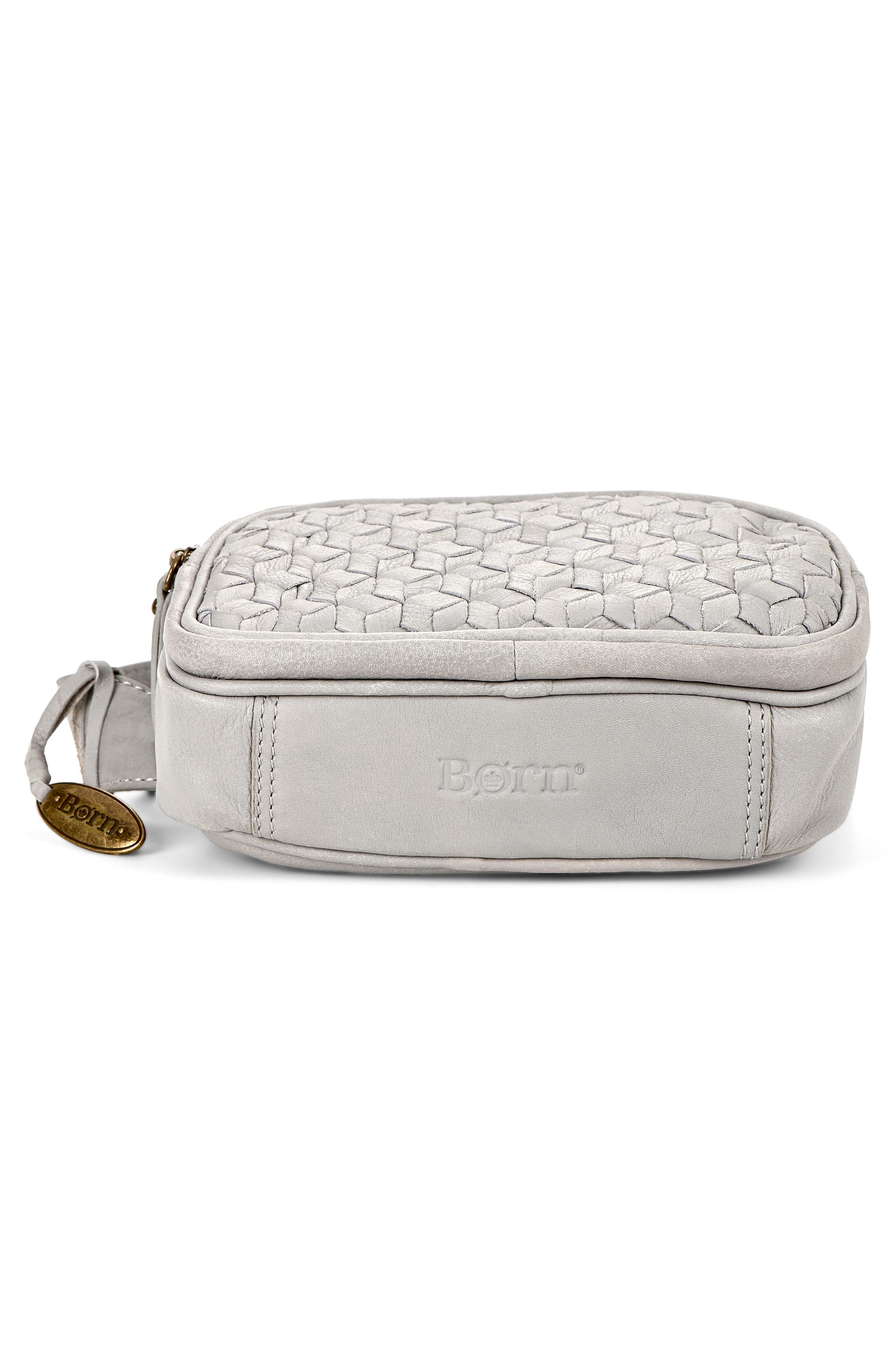 Børn Millport Woven Leather Belt Bag, Alternate, color, Dove