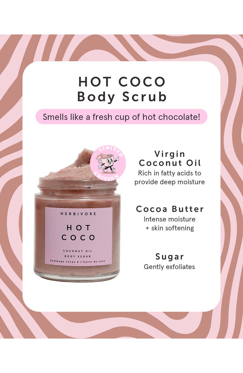 Herbivore Botanicals Hot Coco Coconut Oil Body Scrub, Alternate, color, 