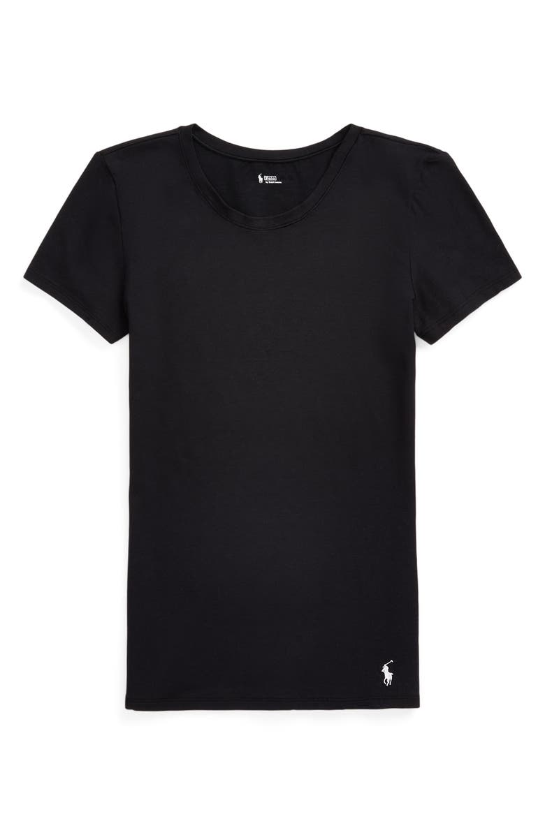 Polo Ralph Lauren Stretch Cotton T-Shirt, Alternate, color, Onyx