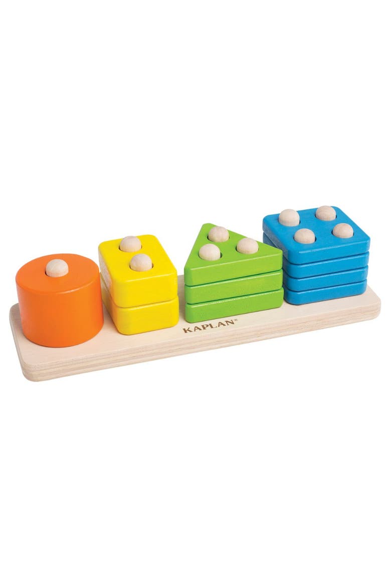 Toddler Wooden One to Four Counter, Main, color, Multicolor