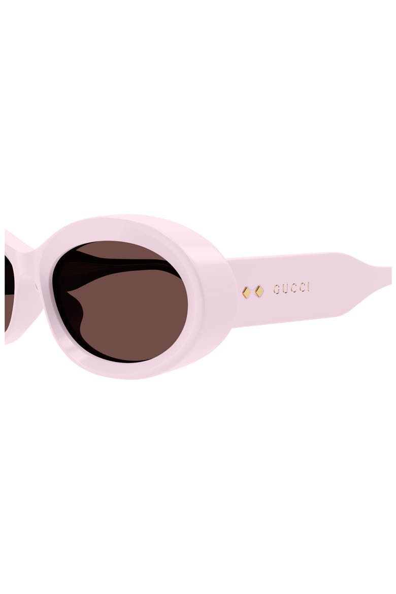54mm Oval Sunglasses, Alternate, color, PINK