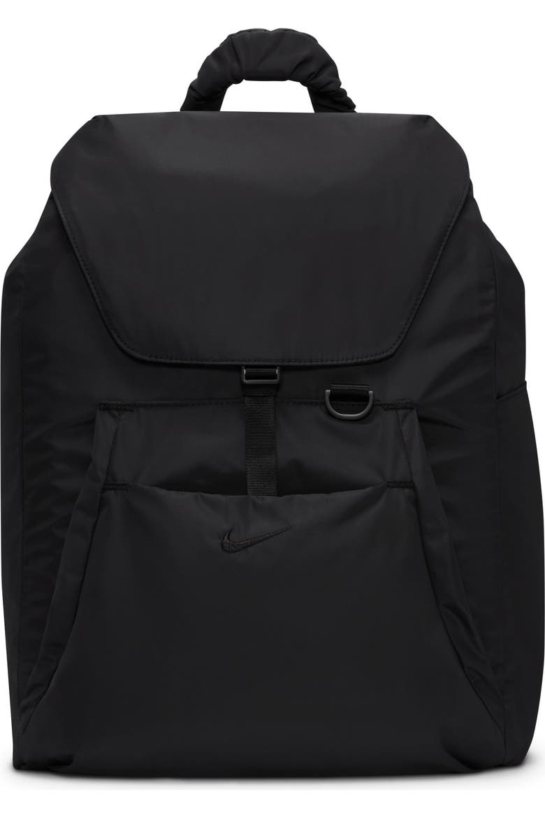nike backpack womens Unisex Heritage (25L), Black/Black/White, MISC The accessory pockets on the front and sides help you neatly organise and keep your cables Nike Sportswear Commute Backpack (25L)