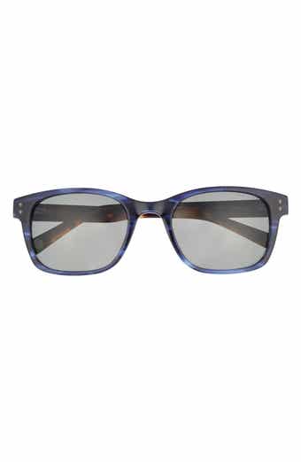56mm Polarized Rectangular Sunglasses