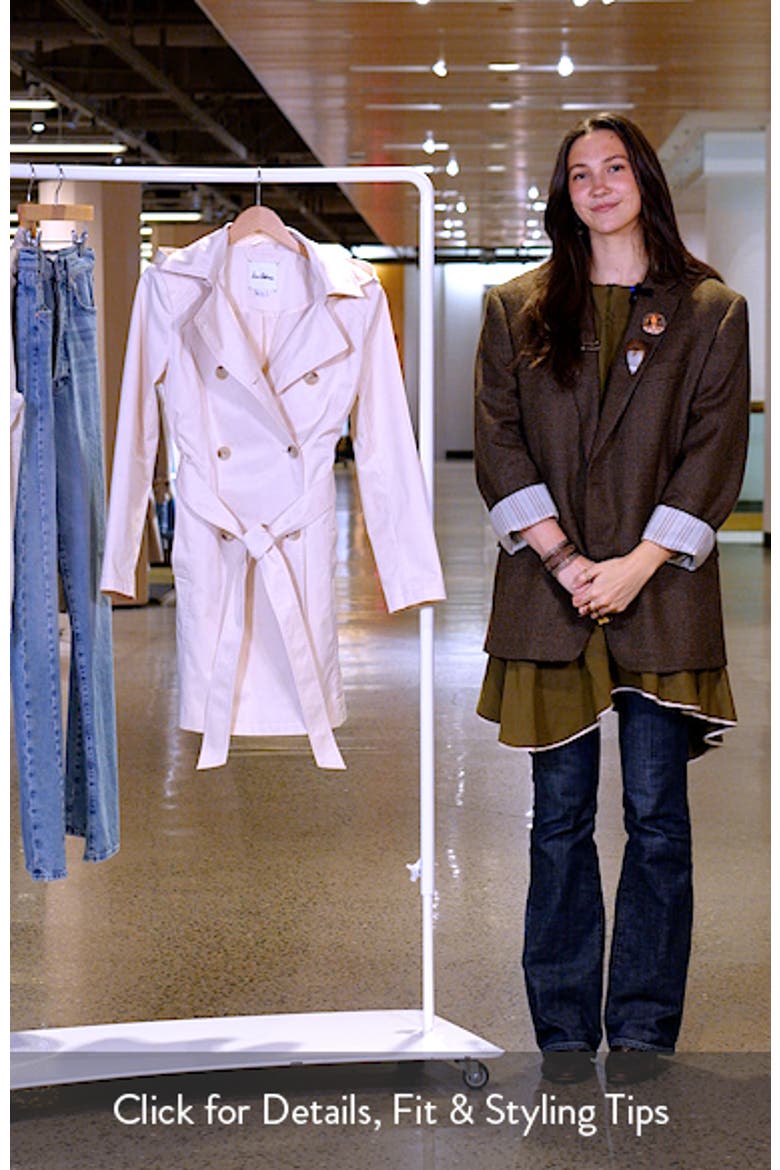 Hooded Belted Double Breasted Trench Coat video