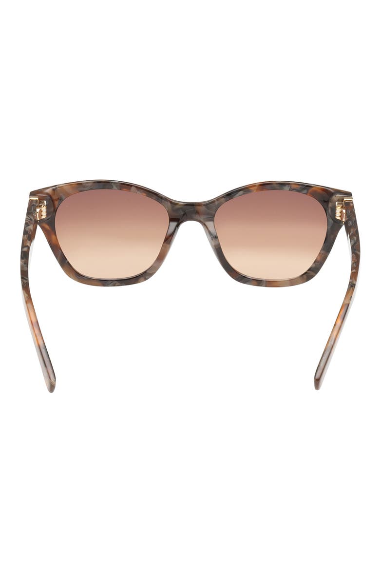 50mm Cat Eye Sunglasses, Alternate, color, DARK HAVANA / BROWN BEIGE