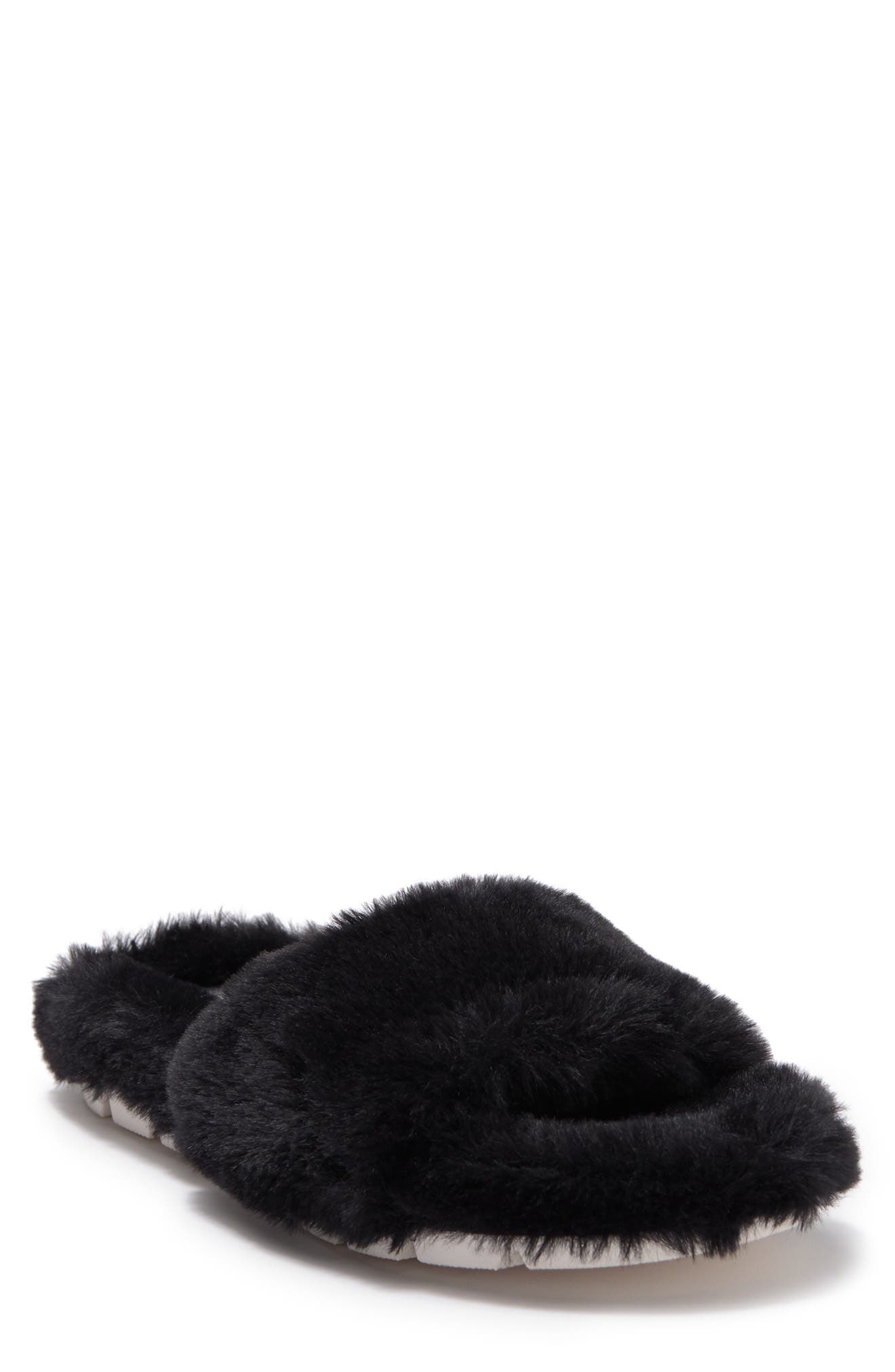 JSlides Leelee Faux Fur Slipper, Main, color, 