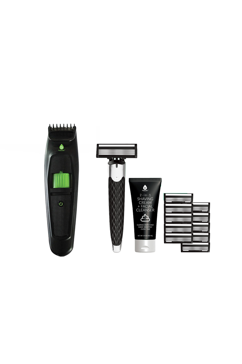 Men's Grooming Essentials Bundle Shaving Kit & Beard & Body Trimmer, Main, color, Black