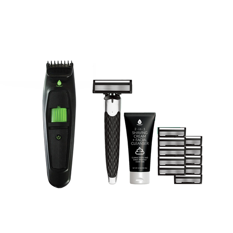 Men's Grooming Essentials Bundle Shaving Kit & Beard & Body Trimmer
