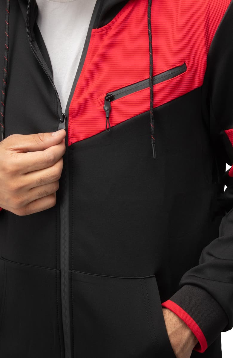 XRAY Colorblock Zip Front Hoodie & Joggers, Alternate, color,