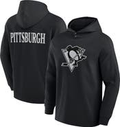 FANATICS Men's Fanatics Black Pittsburgh Penguins Elements Blaze Tri-Blend Long Sleeve Hoodie T-Shirt
