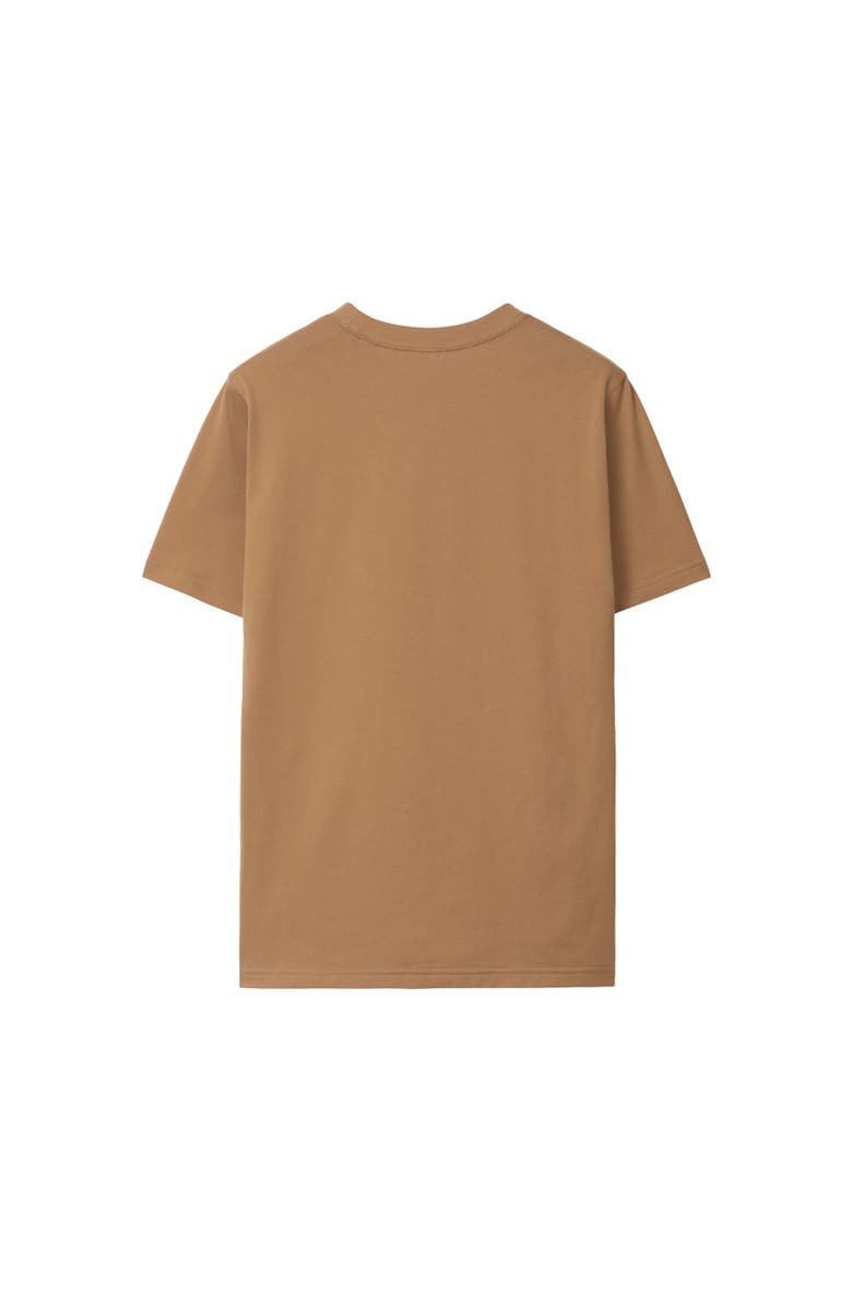 Burberry Logo Cotton T-shirt, Alternate, color, Camel