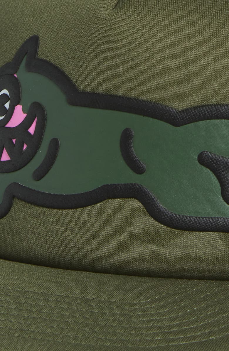 ICECREAM Running Dog Trucker Hat, Alternate, color, Four Leaf