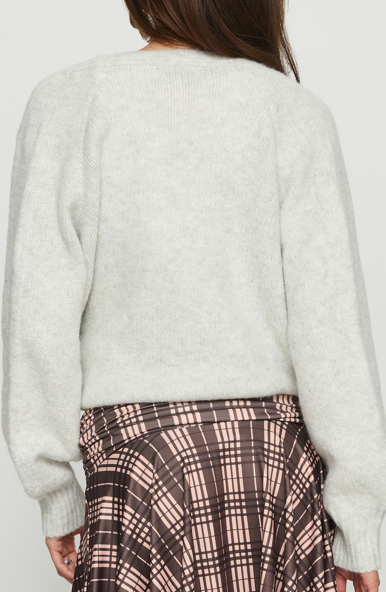 Princess Polly Daelan Wrap Cardigan, Alternate, color, Grey Marle