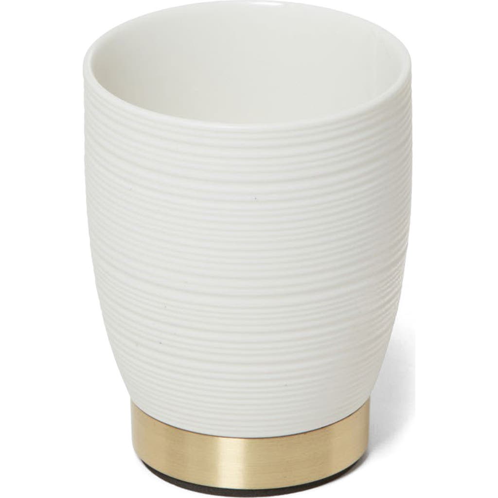 Roselli Trading Company Dubai Toothbrush Tumbler In White