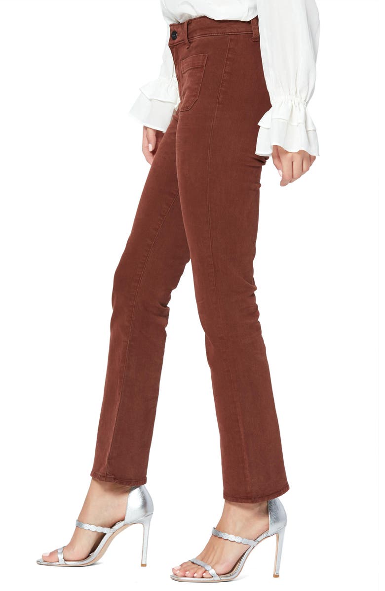PAIGE Claudine High Waist Patch Pocket Stretch Cotton Pants, Alternate, color, 
