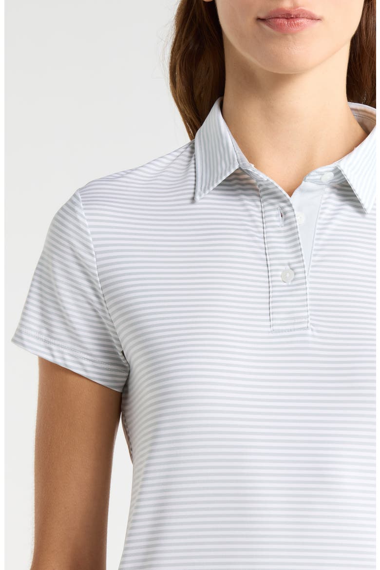 Kayla Polo Top, Alternate, color, GLACIER WHITE