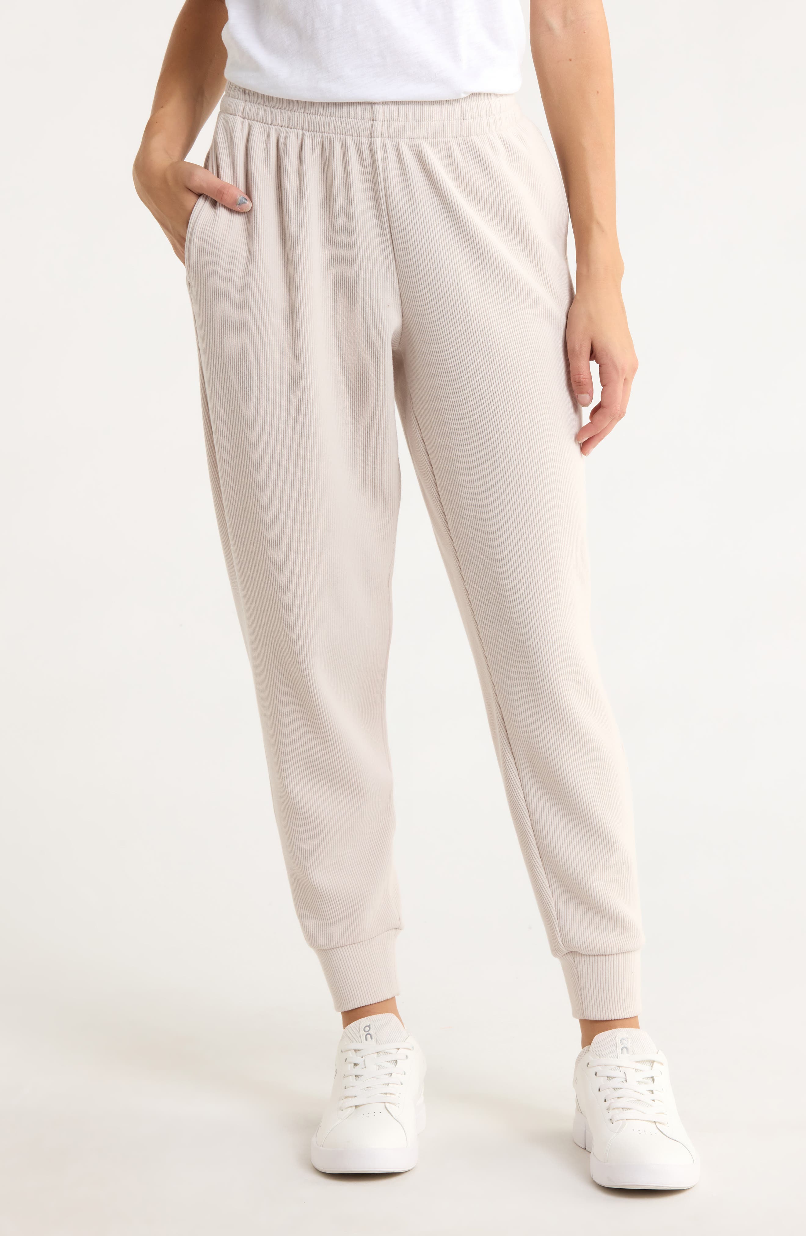 APANA Eden Ottoman Ribbed Joggers