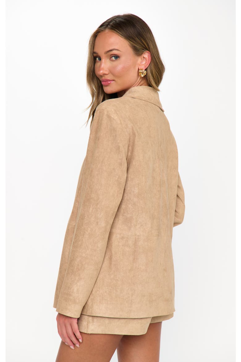 Vancouver Jacket, Alternate, color, Beige Faux Suede