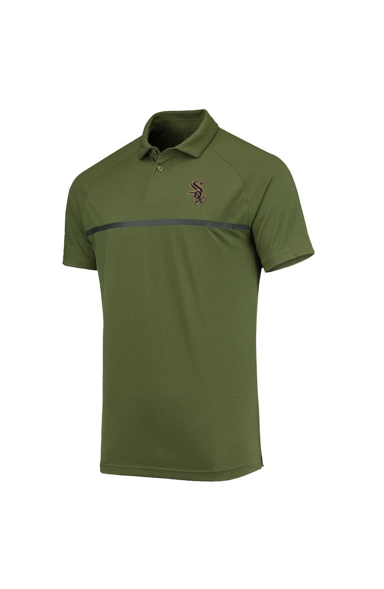 LEVELWEAR Men's Levelwear Olive Chicago White Sox Delta Sector Raglan Polo, Alternate, color, Olive