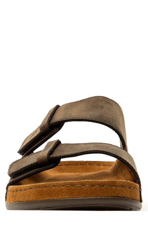 Rodd & Gunn Ranfurly Slide Sandal In Chocolate