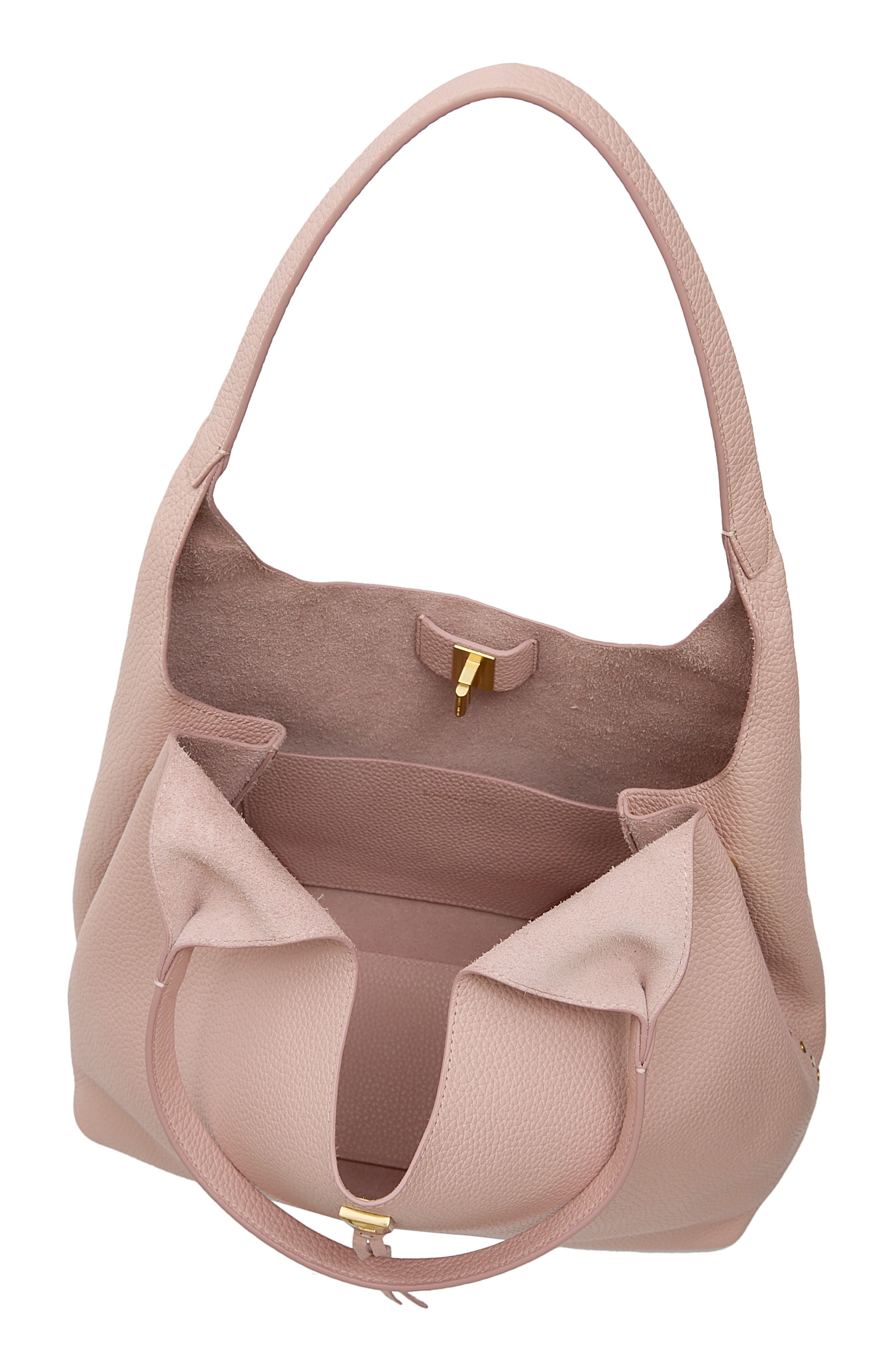 Darren Signature Leather Carryall Bag, Alternate, color, PETAL PINK