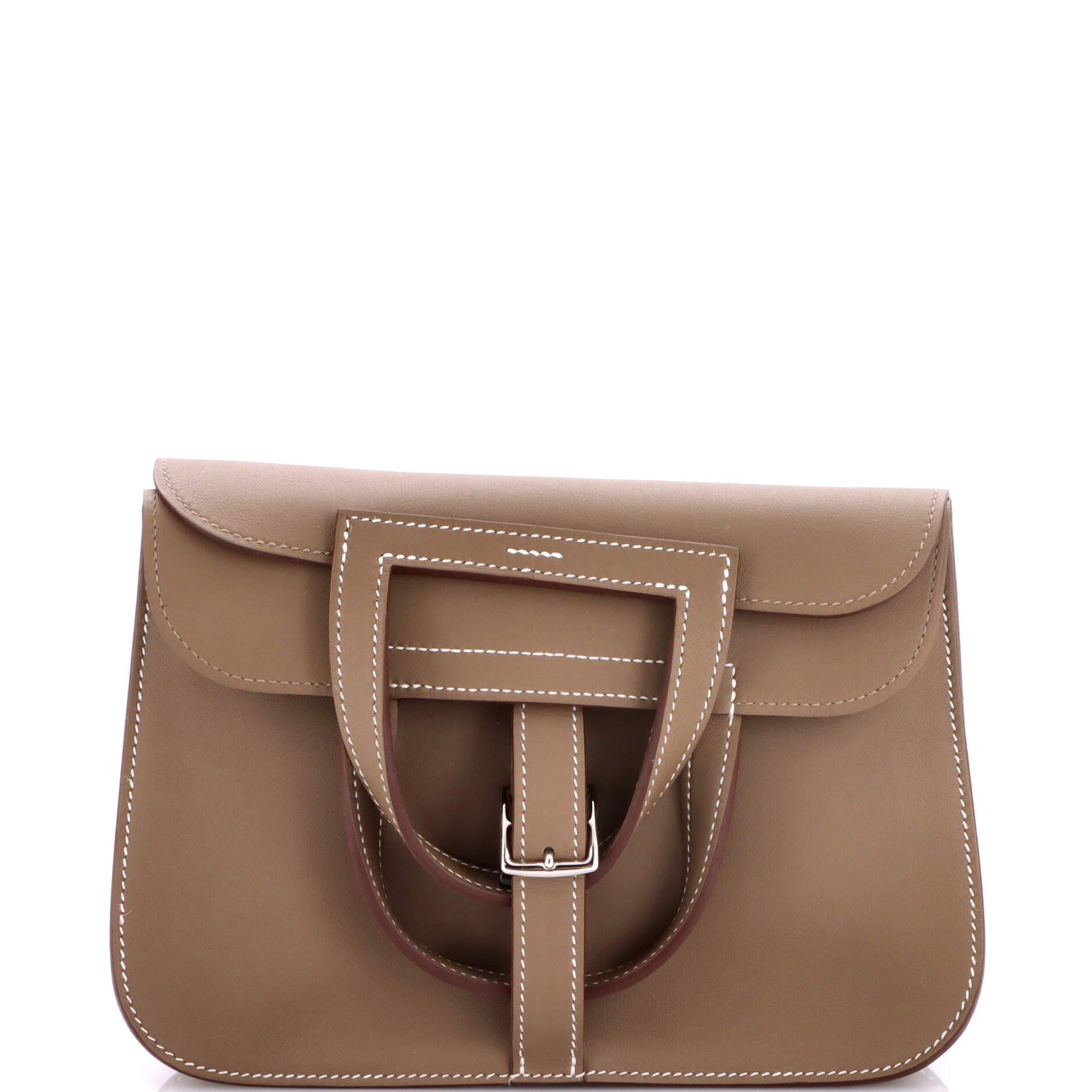 Pre-Owned Hermes Halzan Bag Swift 22, Main, color, Etoupe