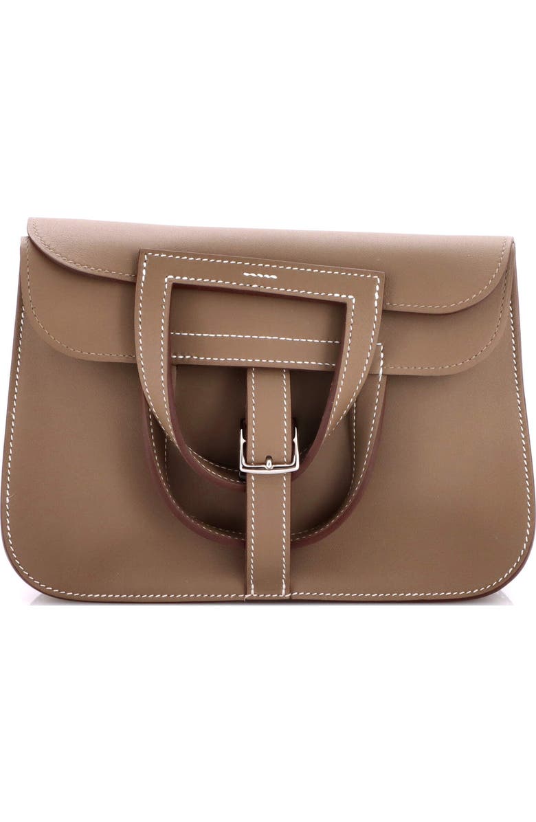 Pre-Owned Hermes Halzan Bag Swift 22, Main, color, Etoupe