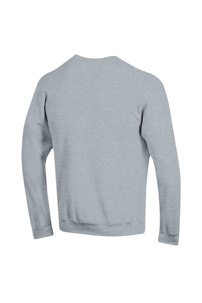 Men's Champion Heather Gray Kansas Jayhawks Arch Pill Sweatshirt, Alternate, color, Heather Gray