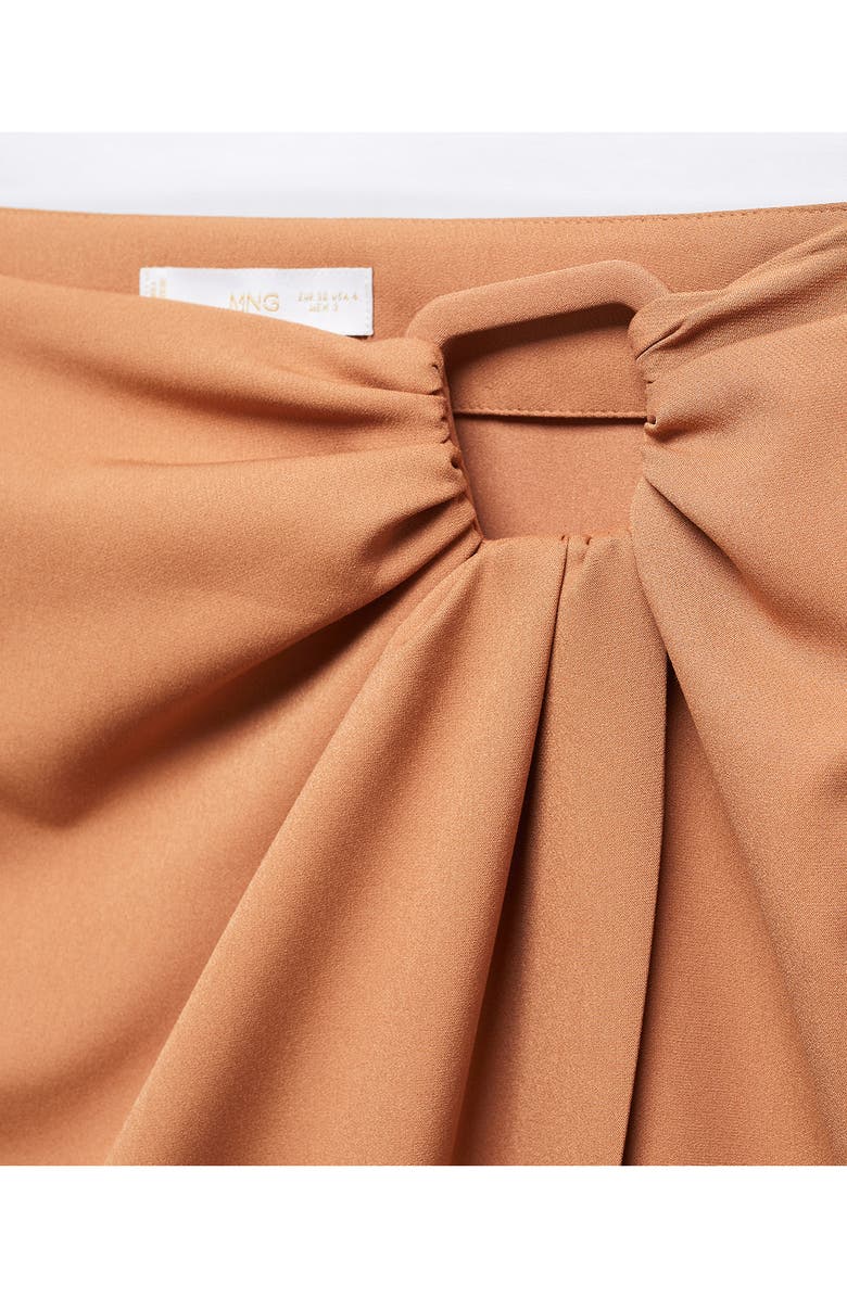MANGO Ruched Buckle Skirt, Alternate, color, 