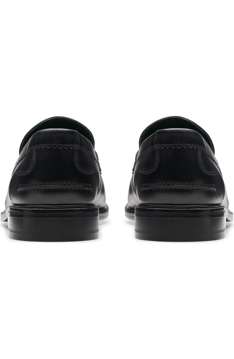 Clarks<sup>®</sup> Craft James Lo Penny Loafer, Alternate, color, Black Leather