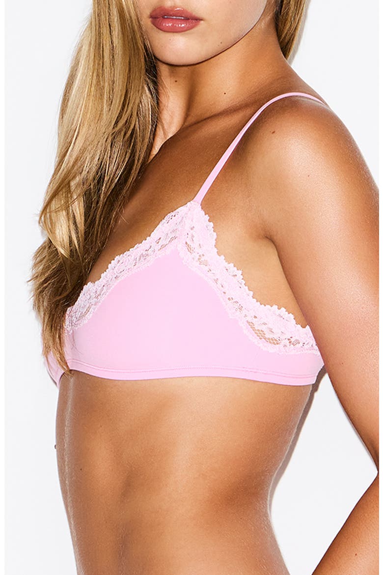 Fits Everybody Lace Scoop Bralette, Alternate, color, BUBBLEGUM TONAL