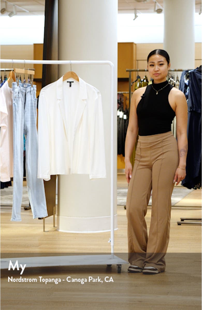 Crop Silk Blazer, sales video thumbnail