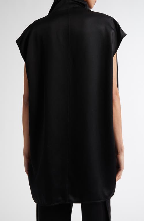 Totême Toteme Sleeveless Funnel Neck Top In Black
