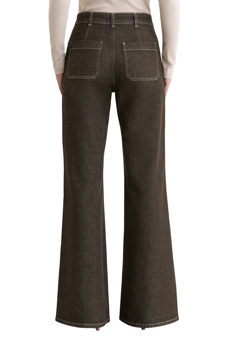 Sakura Wide Leg Jeans, Alternate, color, BROWN