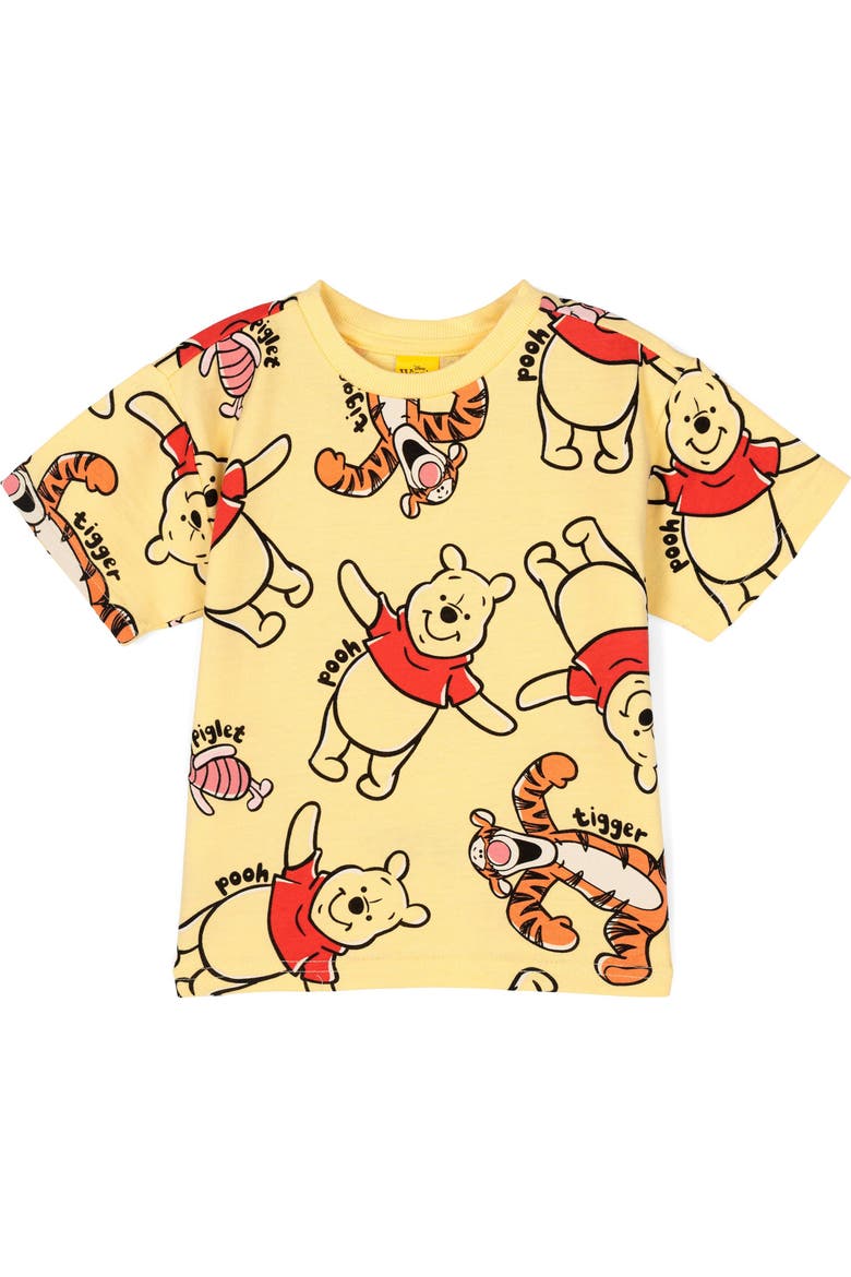 Winnie the Pooh French Terry 2-Piece T-Shirt and Shorts Set, Alternate, color, Pooh Tigger Yellow