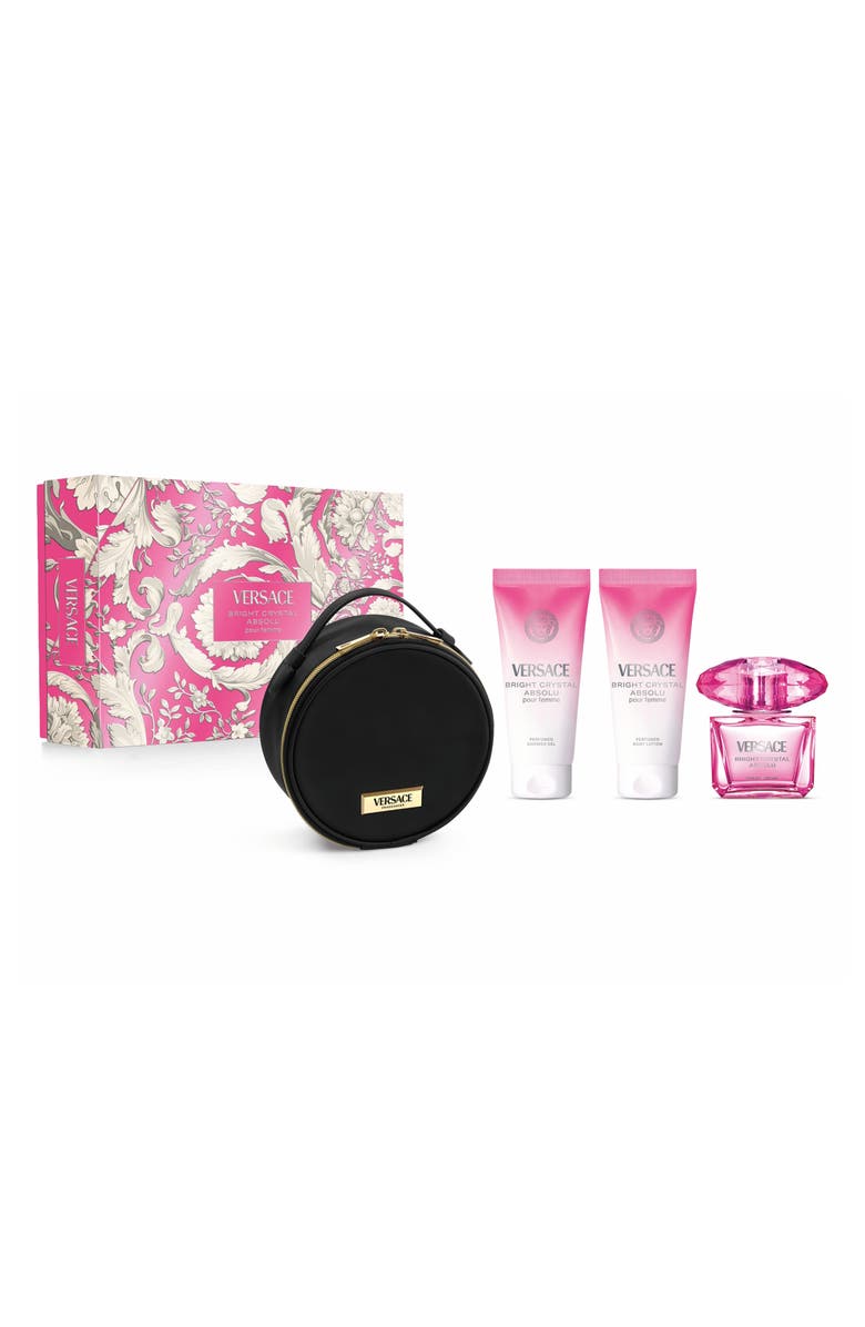 Versace Bright Crystal Absolu 4-Piece Gift Set $231 Value, Main, color, 