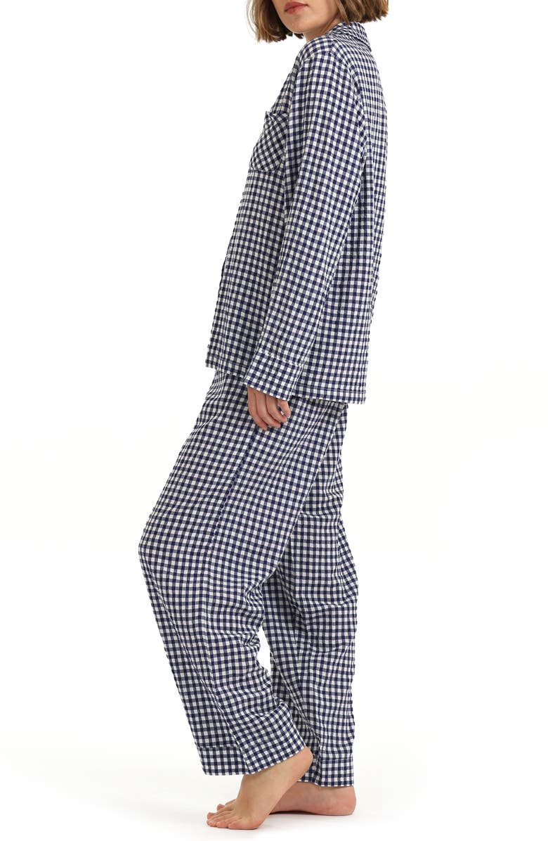 Papinelle Gingham Seersucker Pajamas, Alternate, color, 