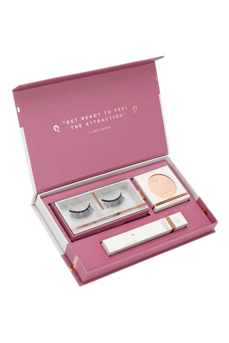 Rose Quartz Magnetic False Eyelashes Set, Alternate, color, NO COLOR